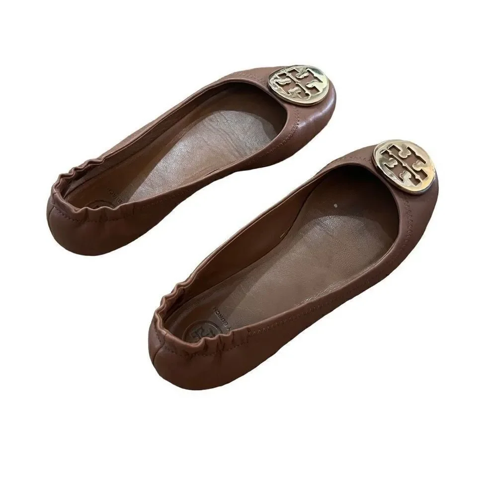 British tan Tory Burch flats size 7.5